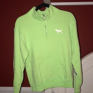Green 3/4 Zip by Pink